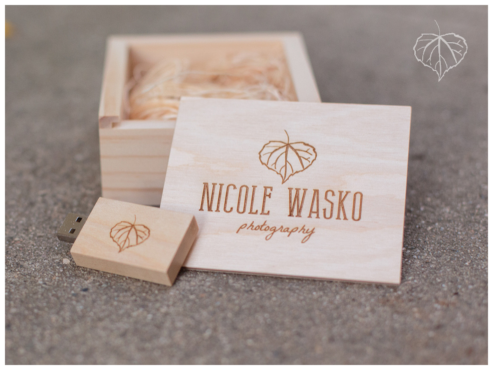 Custom wooden flash drives of client images