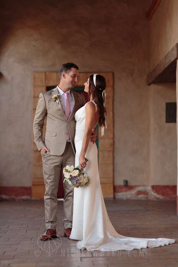 Santa Barbara Mission Wedding Pictures by Nicole Wasko Photography