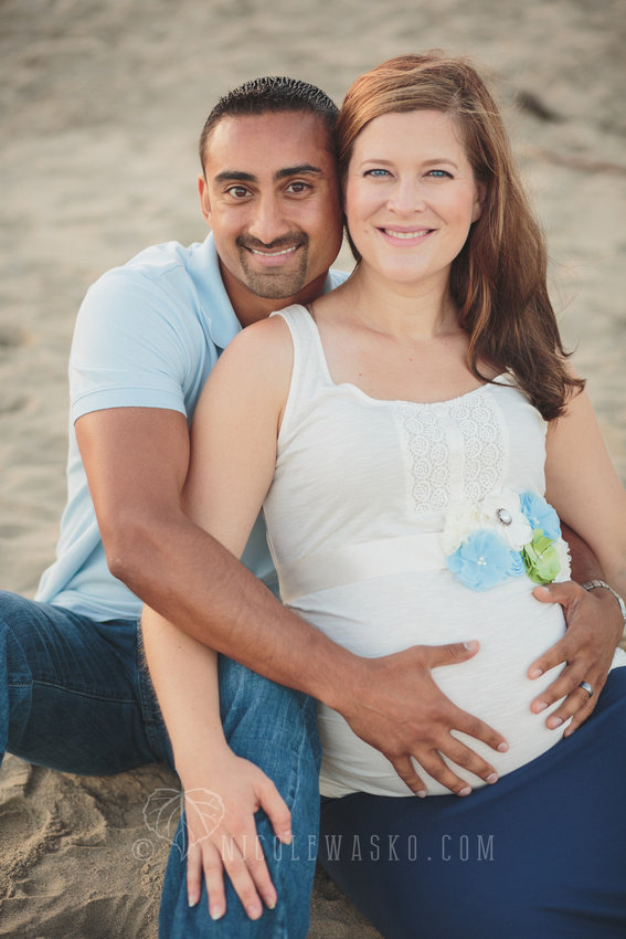Santa Barbara Maternity Photography Portraits at the beach