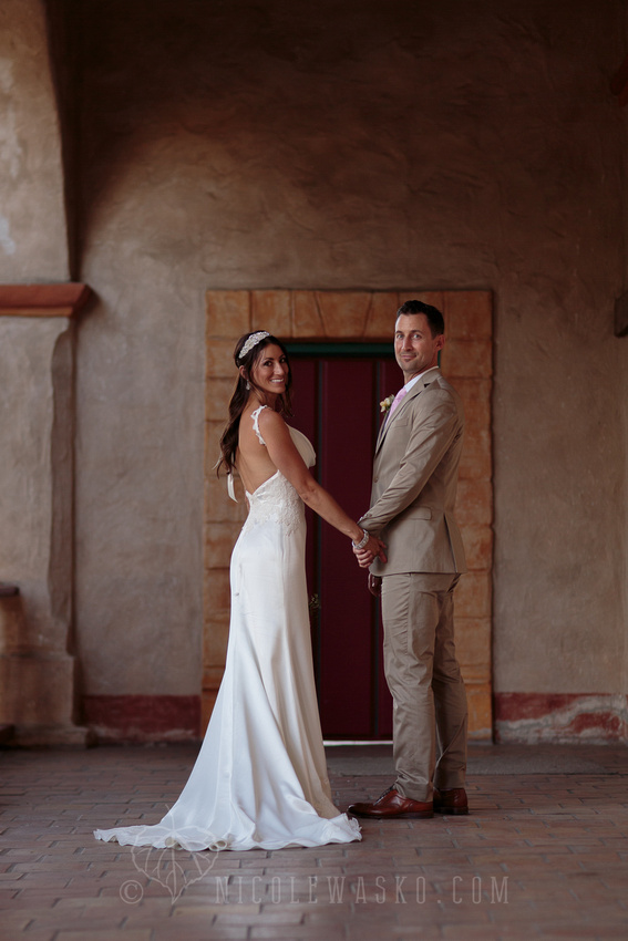 Santa Barbara Mission Wedding Pictures by Nicole Wasko Photography